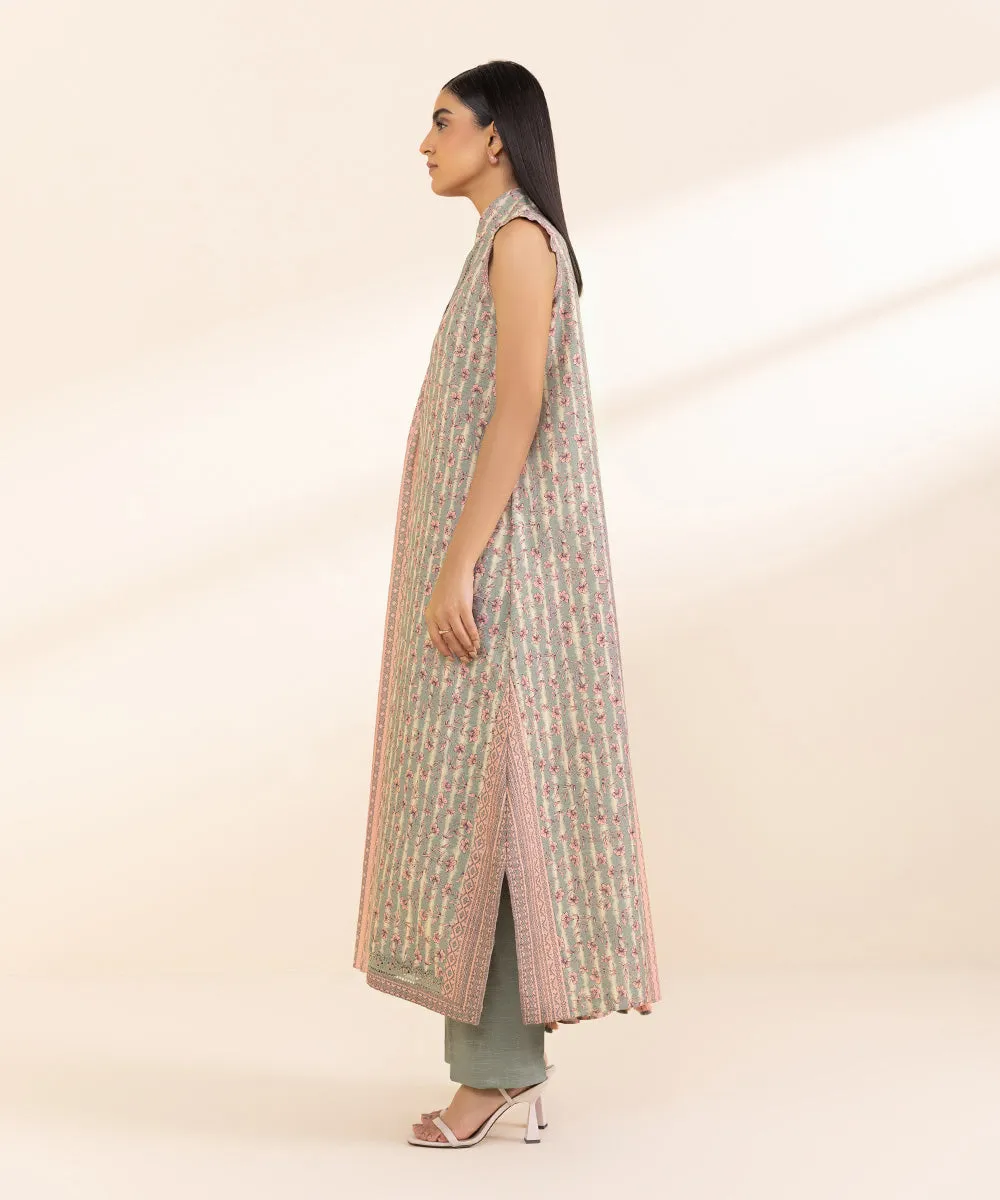 3 Piece - Printed Light Khaddar Suit