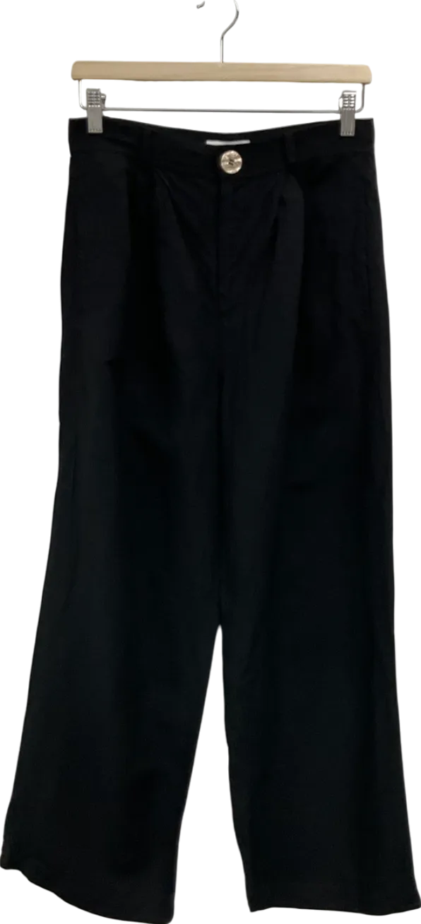 & Other Stories Black Relaxed Breezy Trousers UK 10