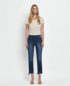 Ardent - High Rise Crop Slim Straight Jeans