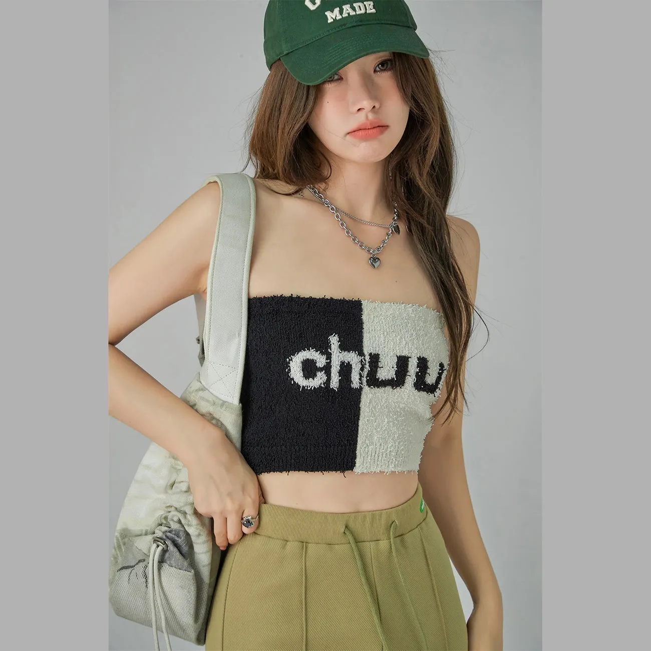 Bicolor Chuu Logo Tube Top