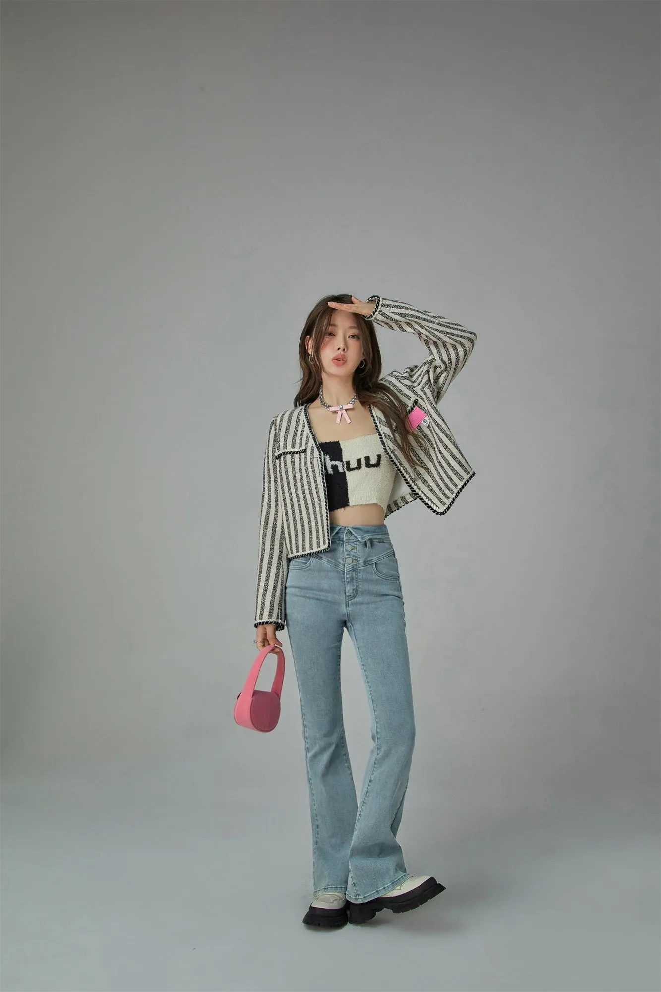 Bicolor Chuu Logo Tube Top