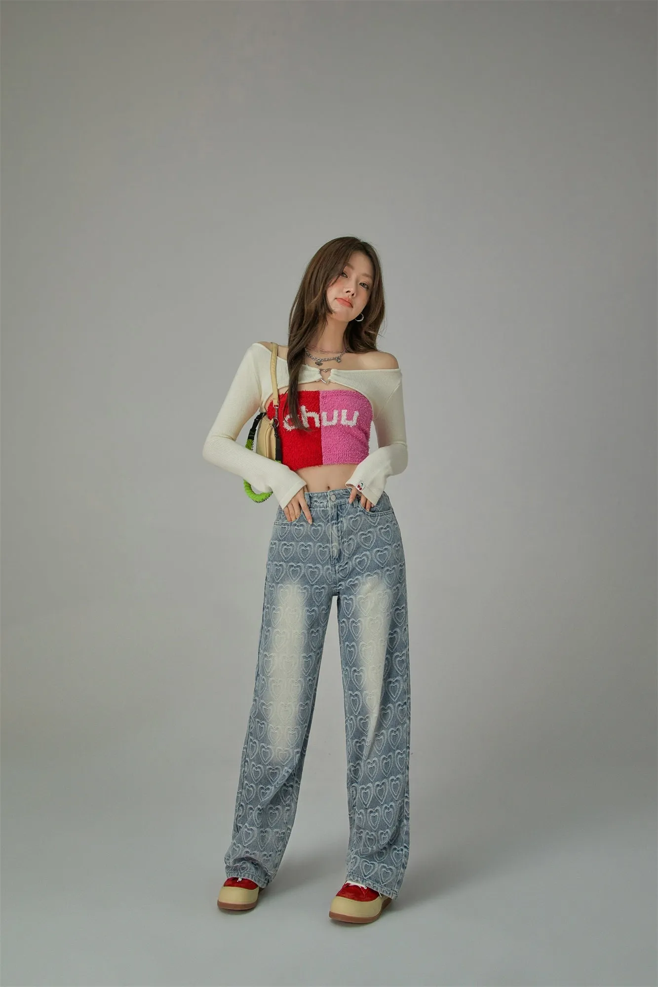 Bicolor Chuu Logo Tube Top