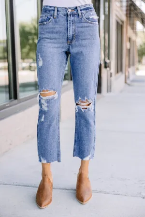 Captivating Love Medium Wash Distressed Jeans