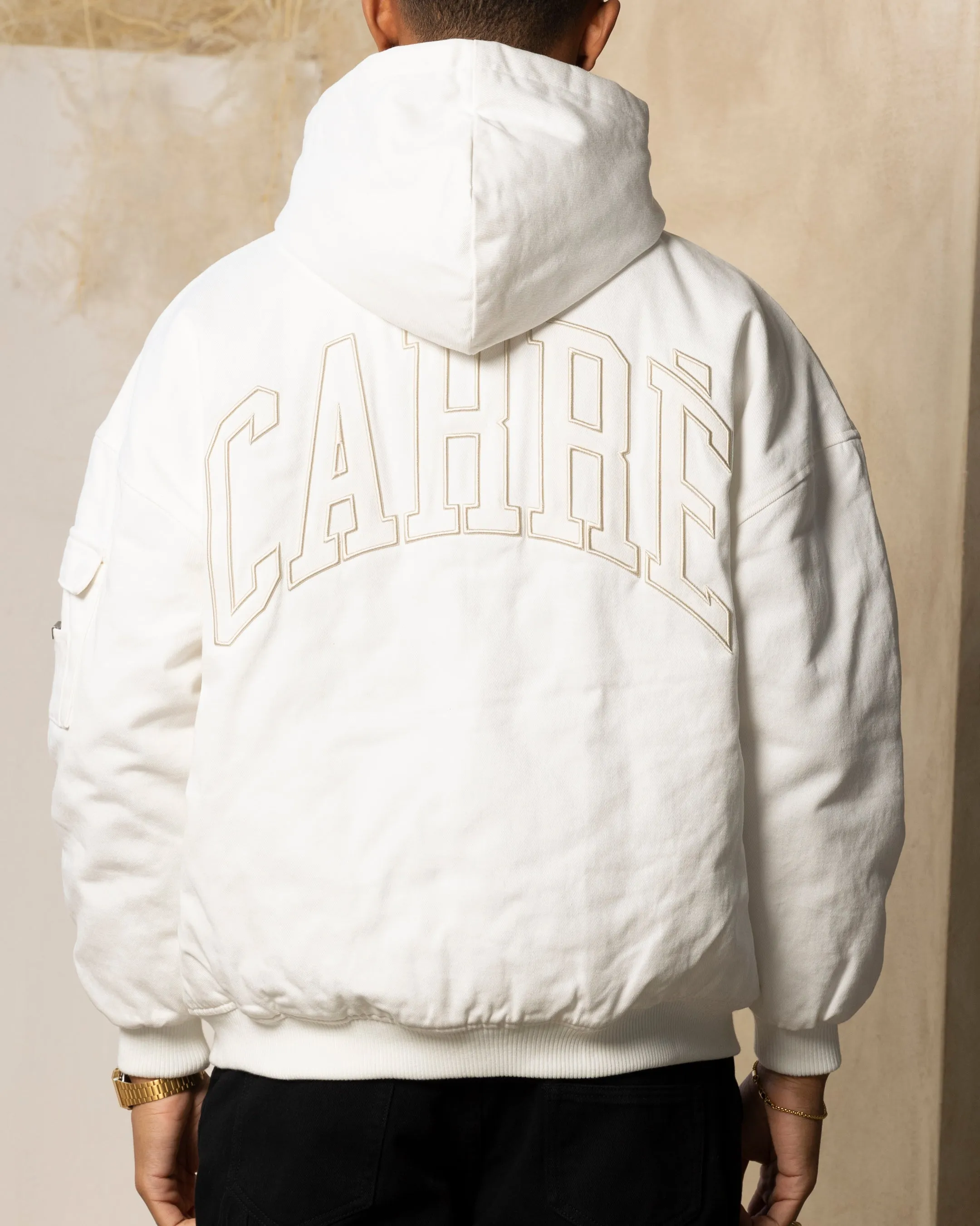 Carre Arch Work Bomber Jacket Off White