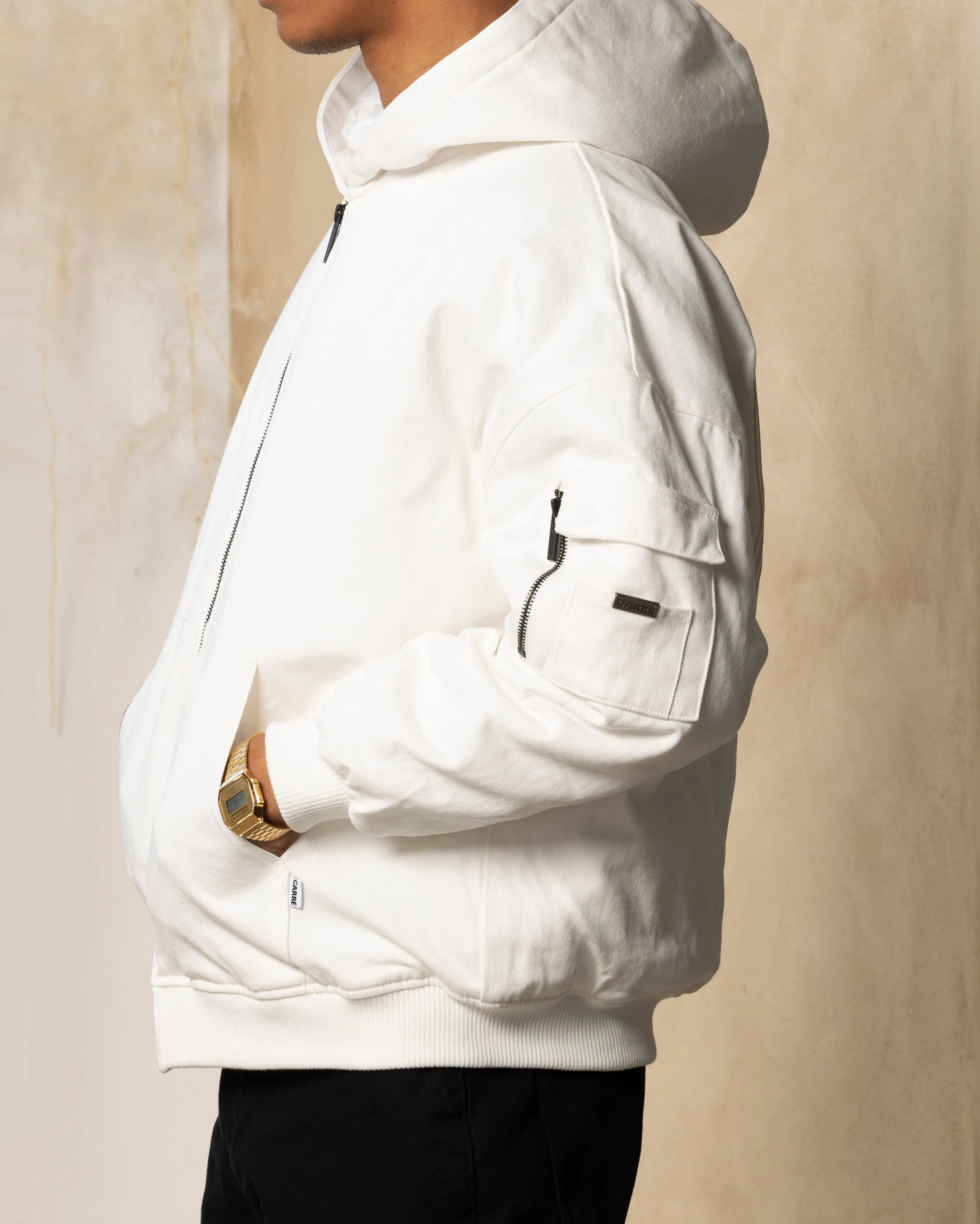 Carre Arch Work Bomber Jacket Off White