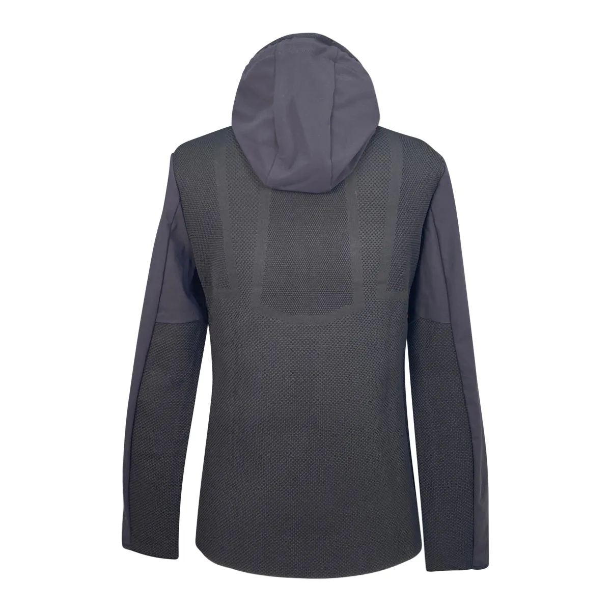 Cavalleria Toscana R-Evo Jersey & Tech Knit Hooded Softshell Jacket in Black - Women's Large