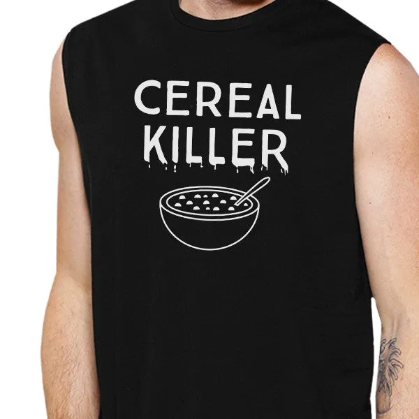 Cereal Killer Mens Black Muscle Top