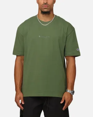 Champion Heritage New Script T-Shirt Green