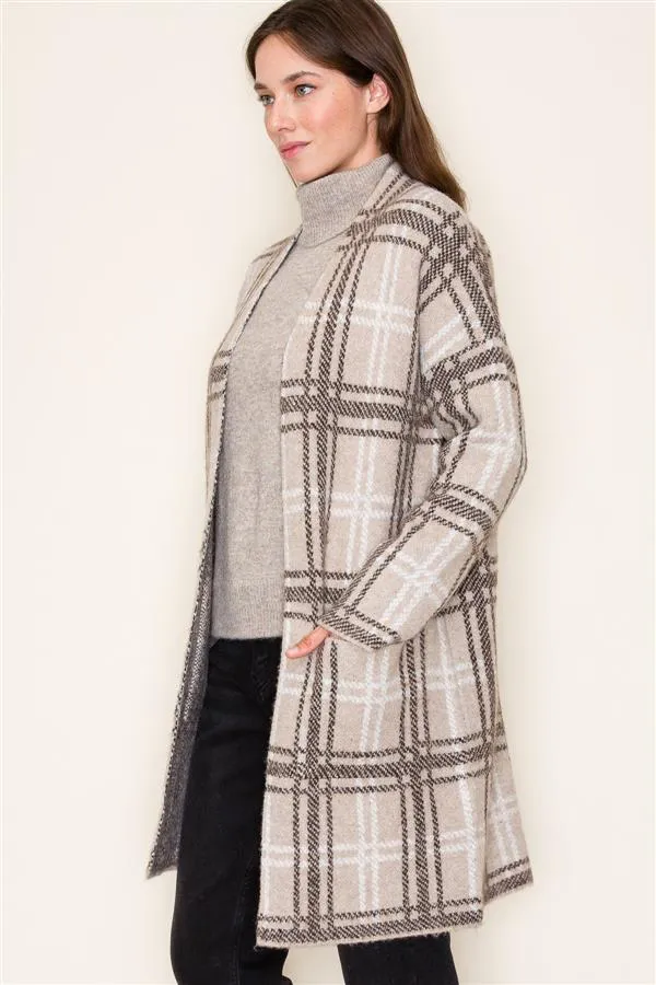 Checked Cardigan Jackets - 2 Colors! - FINAL SALE