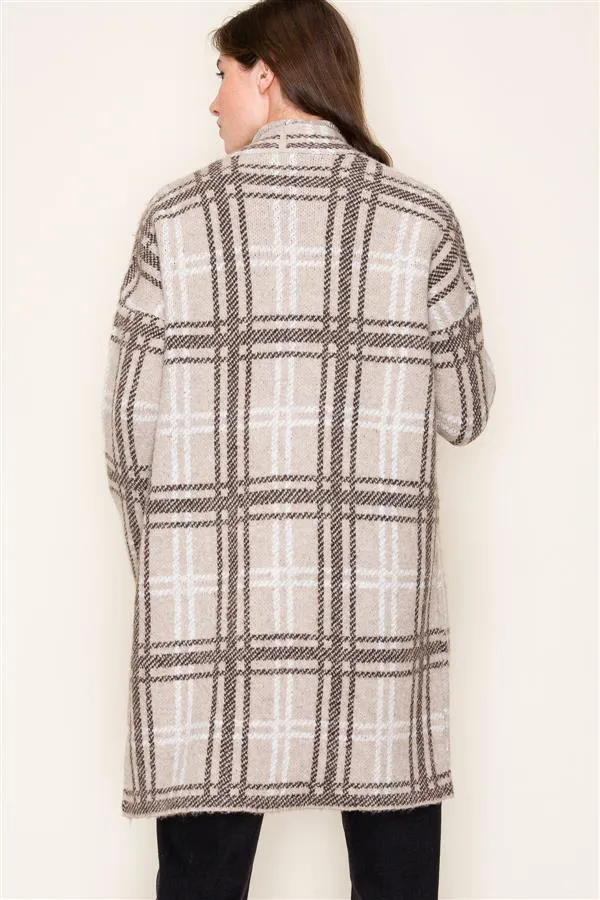 Checked Cardigan Jackets - 2 Colors! - FINAL SALE