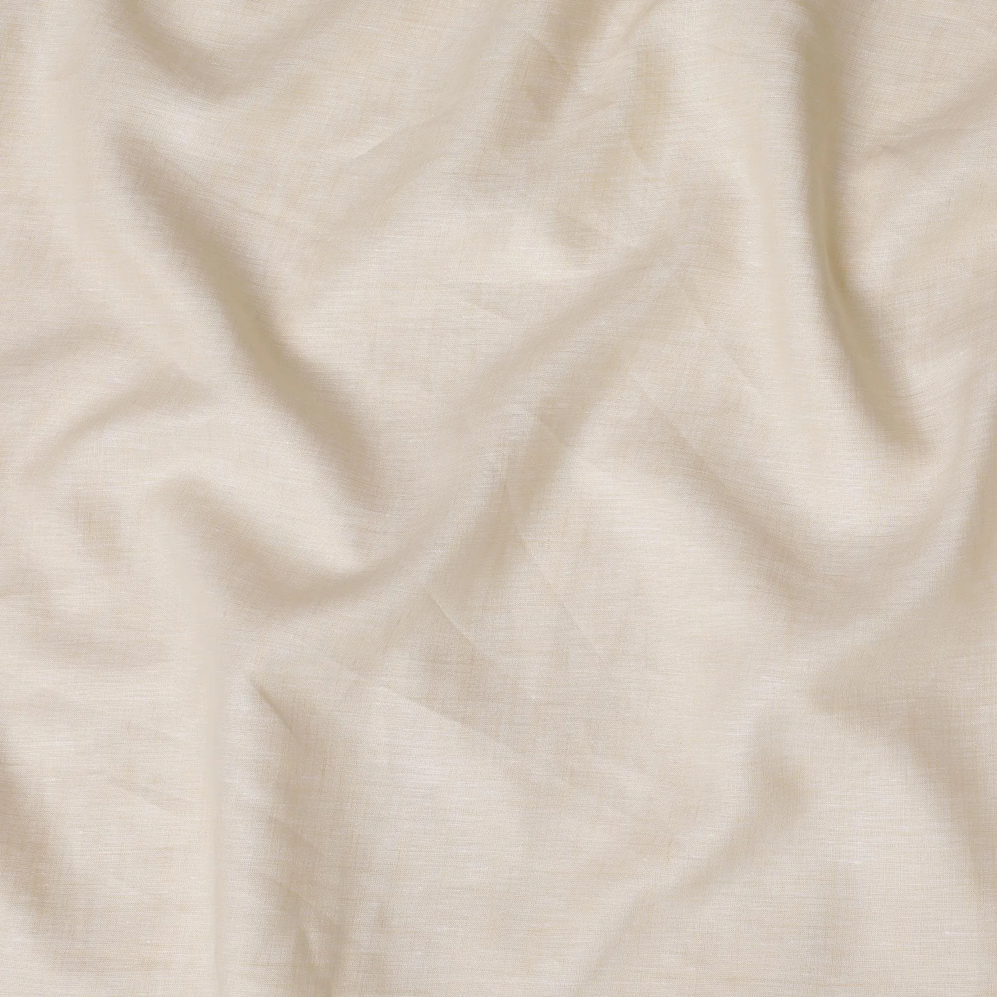 Cream Plain Premium pure linen fabric 60Lea-D16277