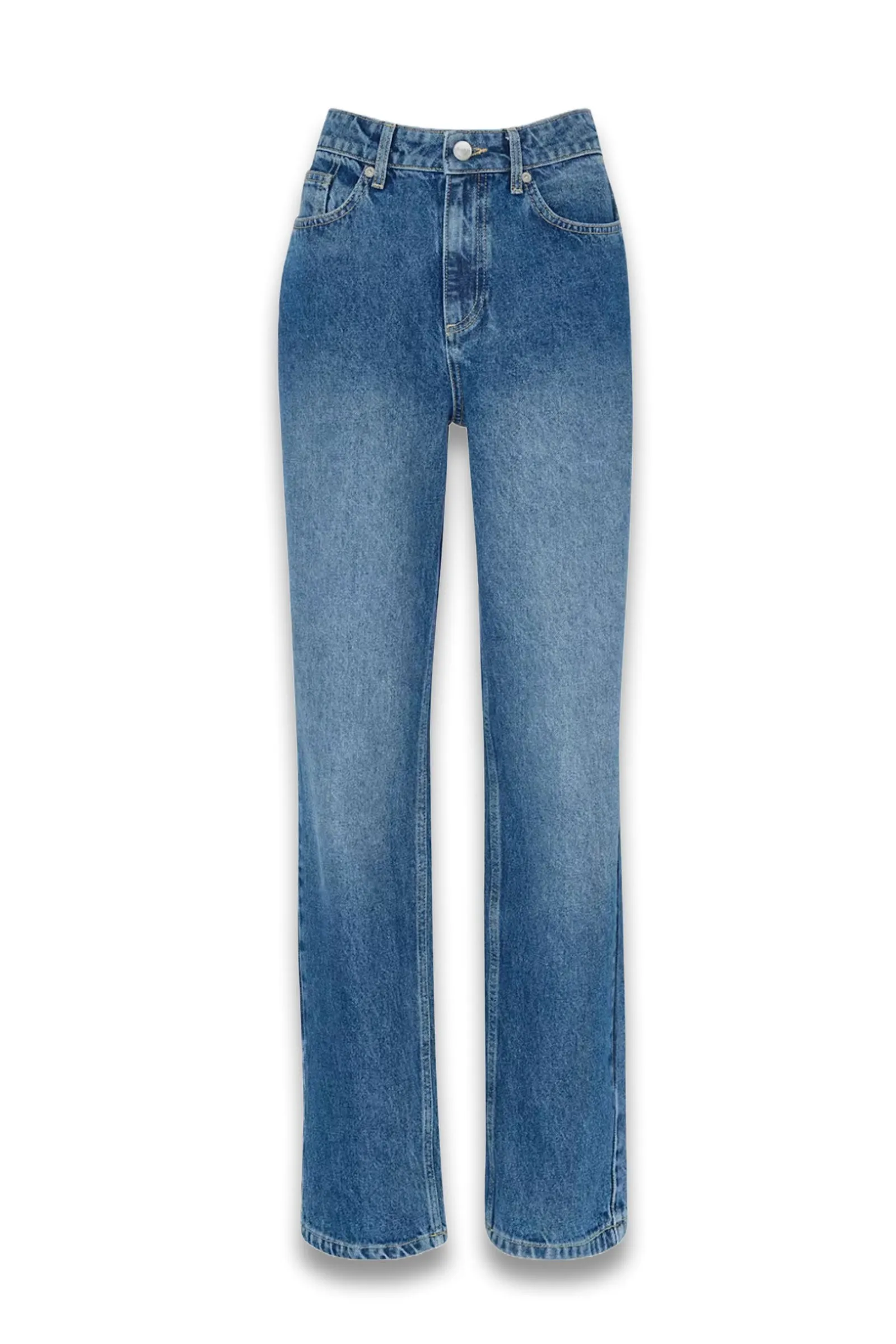 Denim Straight Leg Full Length Jean