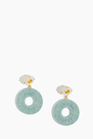 Domingo Earrings in Teal