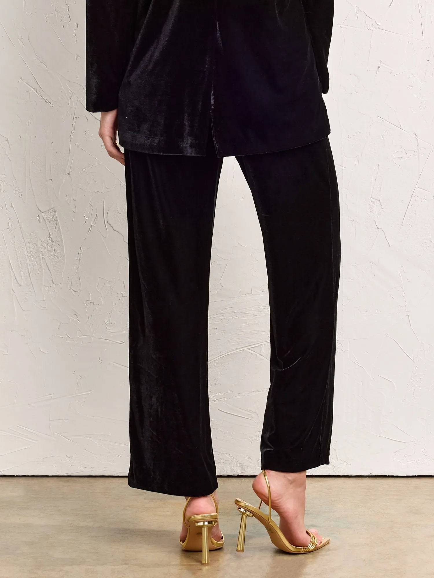 Endless Rose Velvet High Waisted Wide Leg Pant - Brands We Love