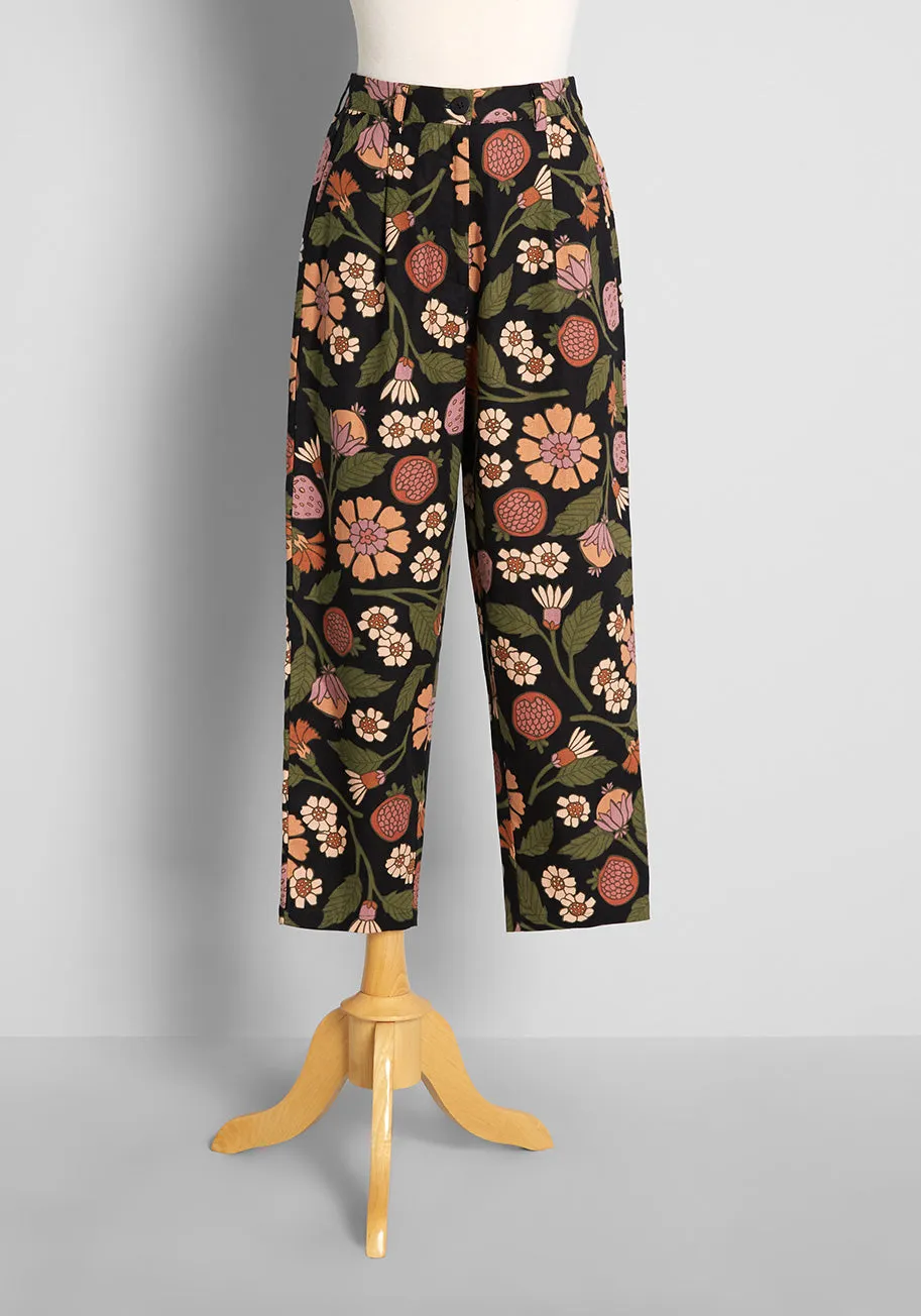 Fab in Fruits and Flora Pants