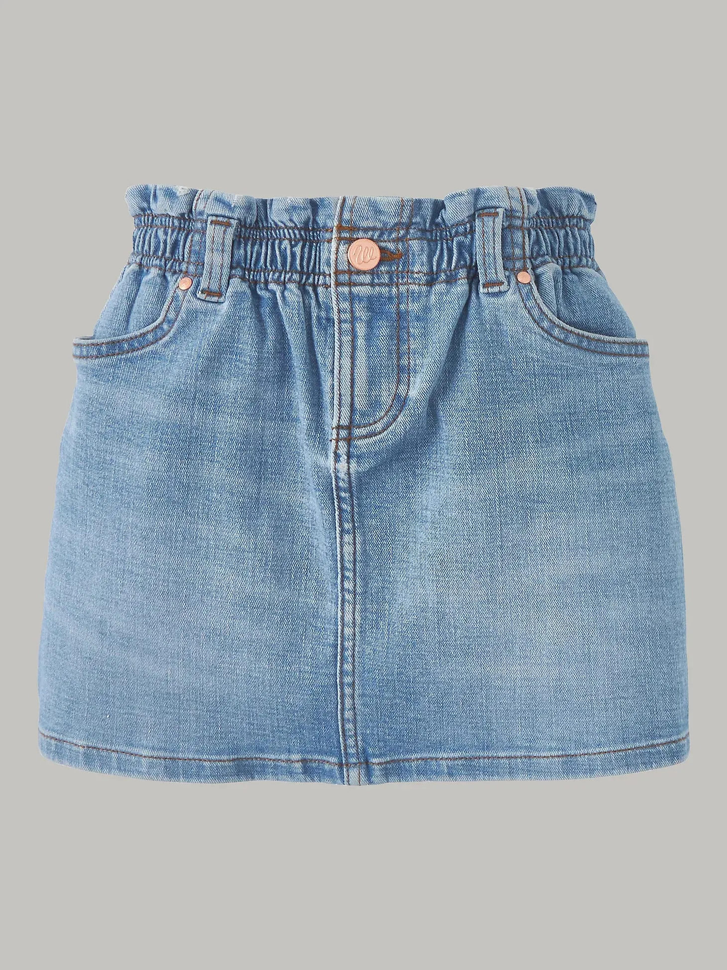 GIRL'S ELASTIC WAIST DENIM SKIRT IN EMILY