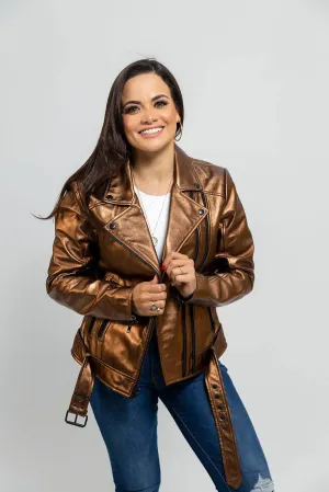 Hazel Womens Lambskin Leather Jacket