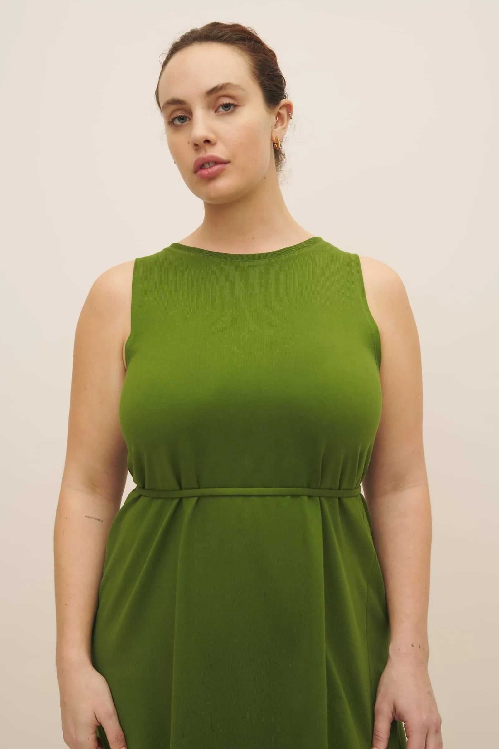 Heavy Tank Swing Dress - Garden Green