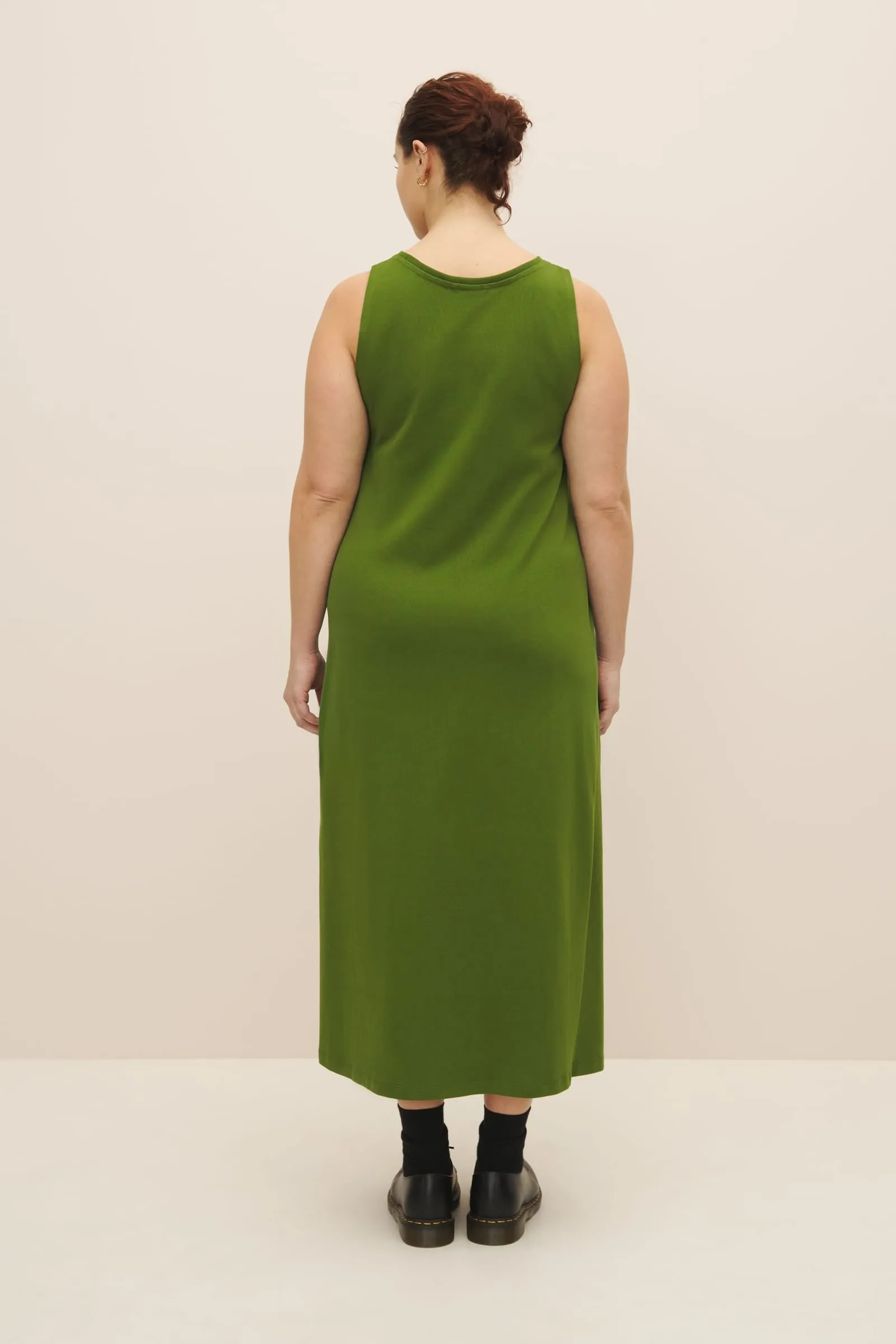 Heavy Tank Swing Dress - Garden Green