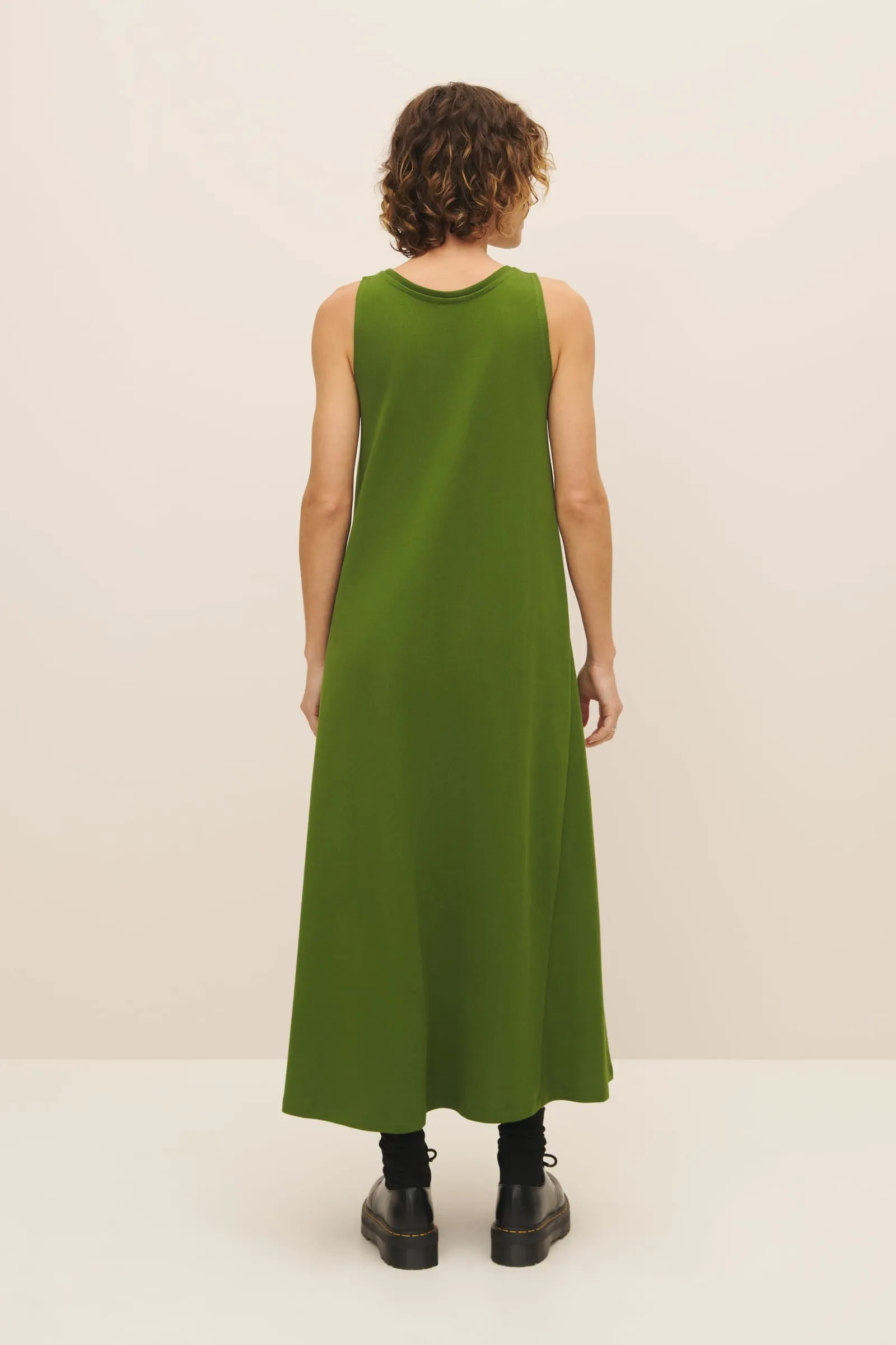 Heavy Tank Swing Dress - Garden Green