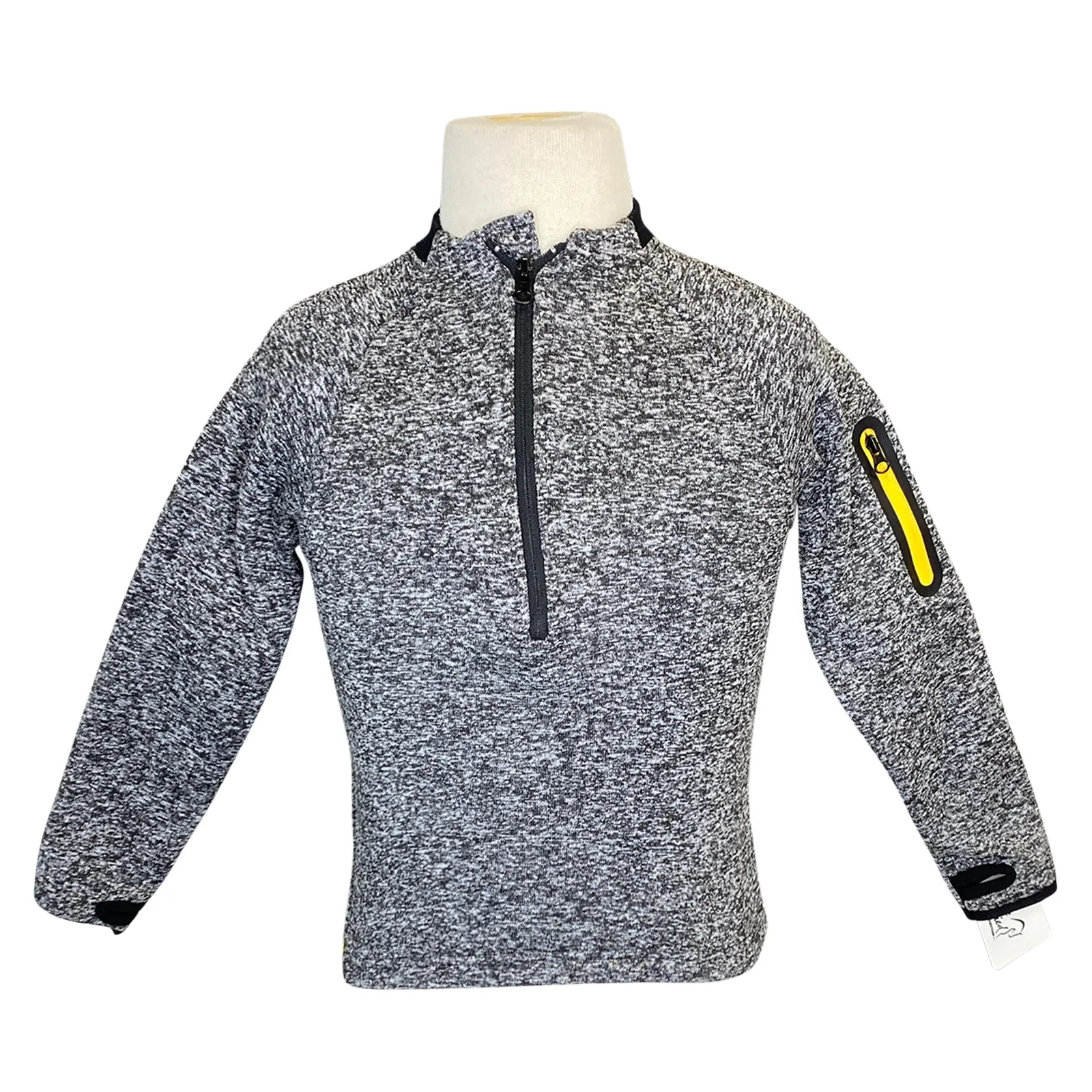 Horseware Ireland Kids Winter Technical Zip Top in Heathered Grey - Children's 7/8