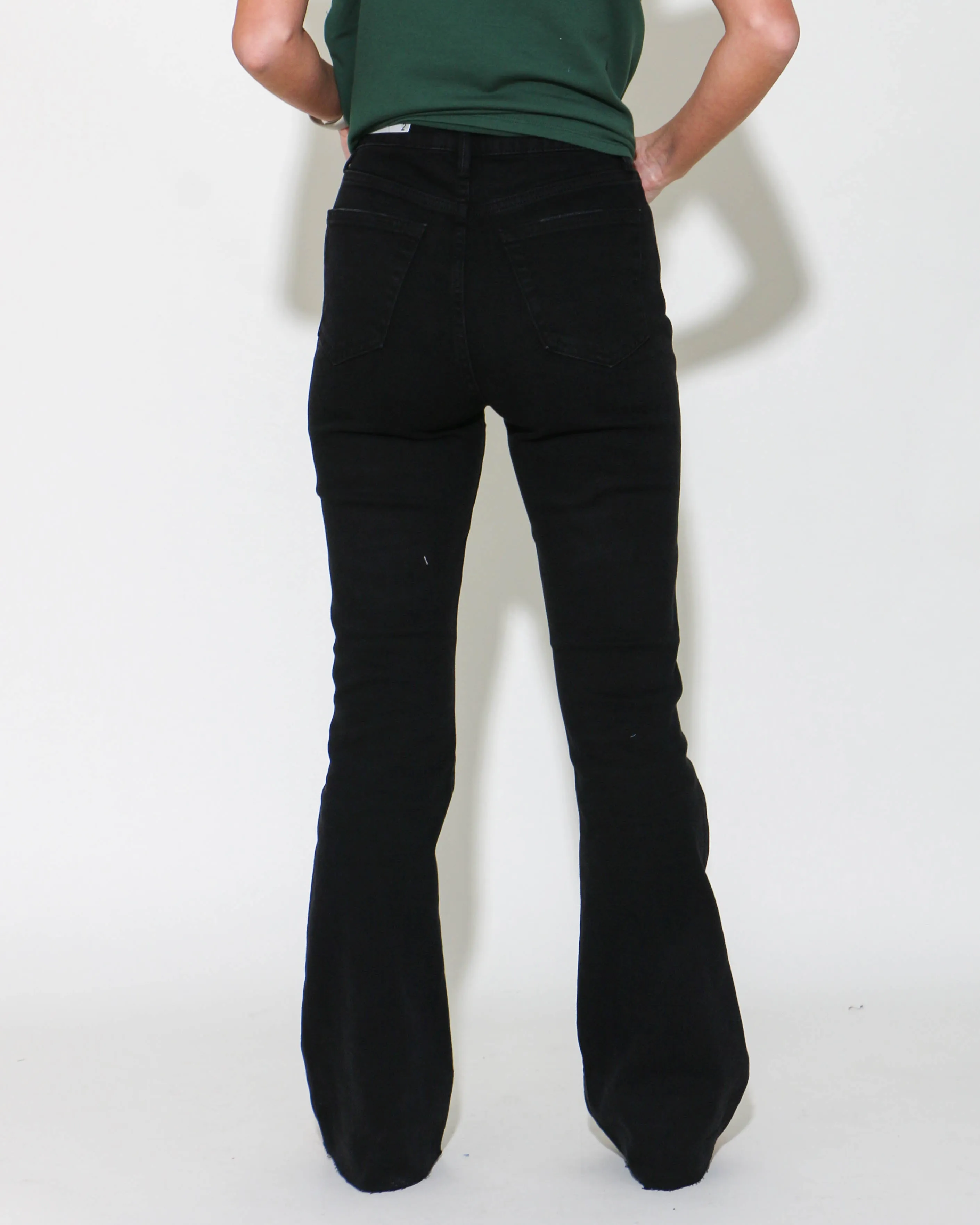 Just USA High Rise Vintage Skinny Flare Jeans