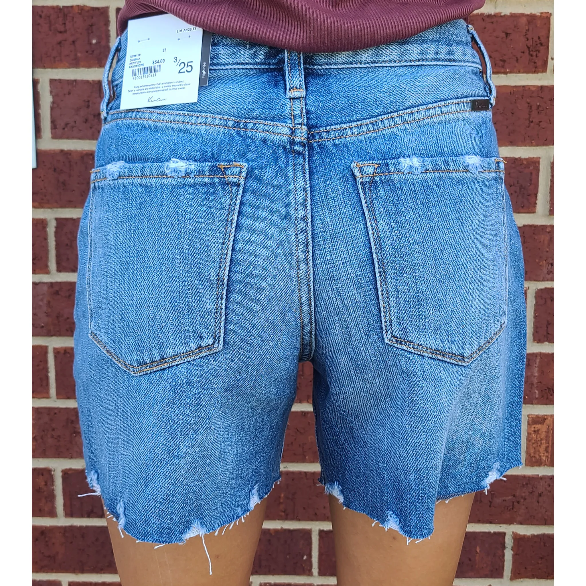 KanCan High Rise Distressed Shorts