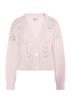 Knitted cardigan Izia Eyota, pink