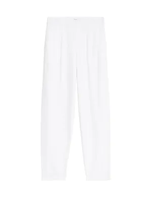 Linen Rich Tapered Trousers