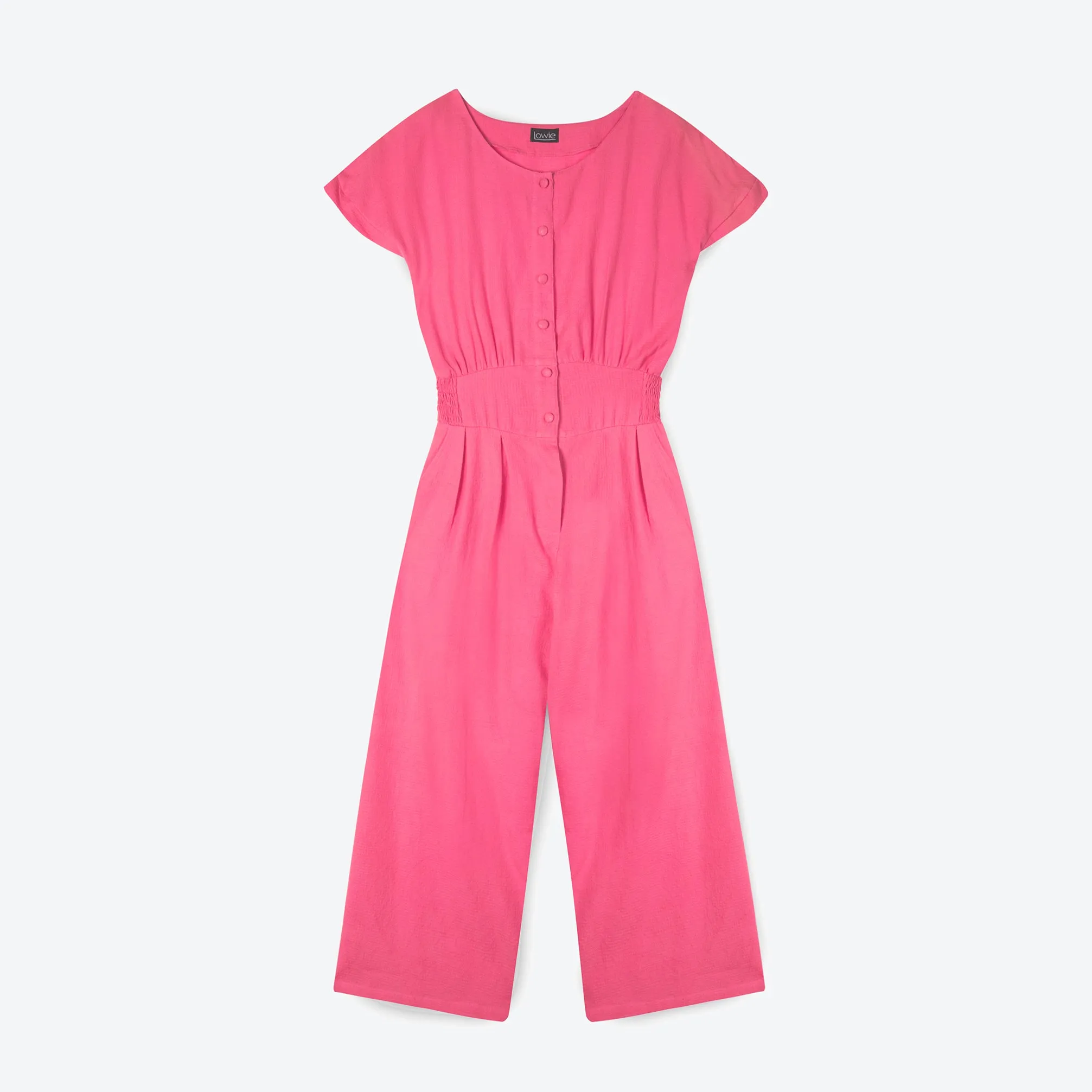 Lowie Cerise Khadi Cotton Jumpsuit