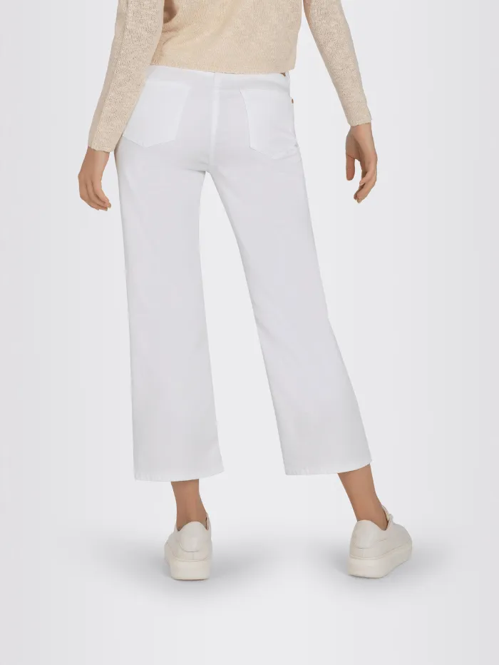 Mac Jeans White Denim Culottes 5984 9B 0391L D010