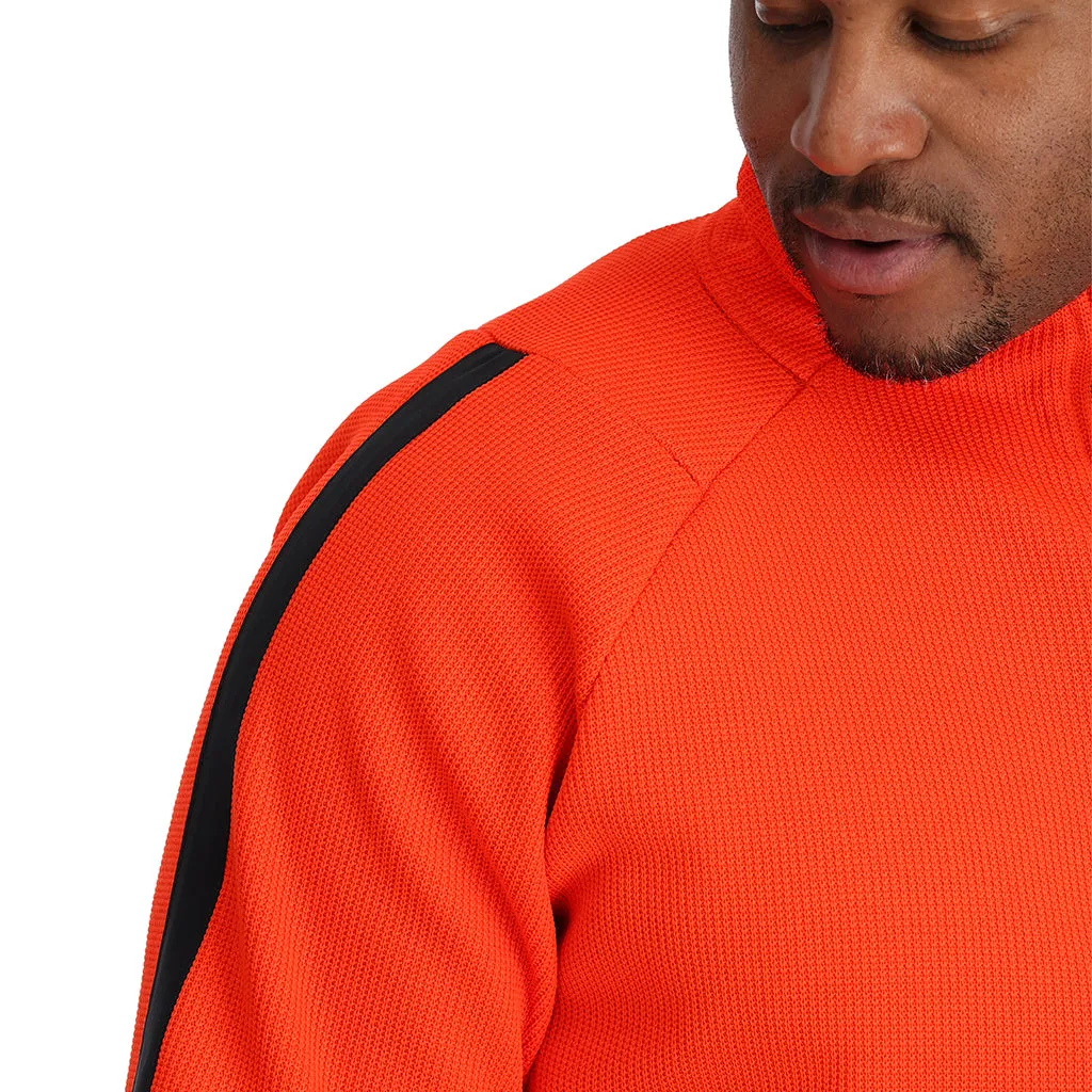 Mens Wengen Bandit Half Zip - Twisted Orange