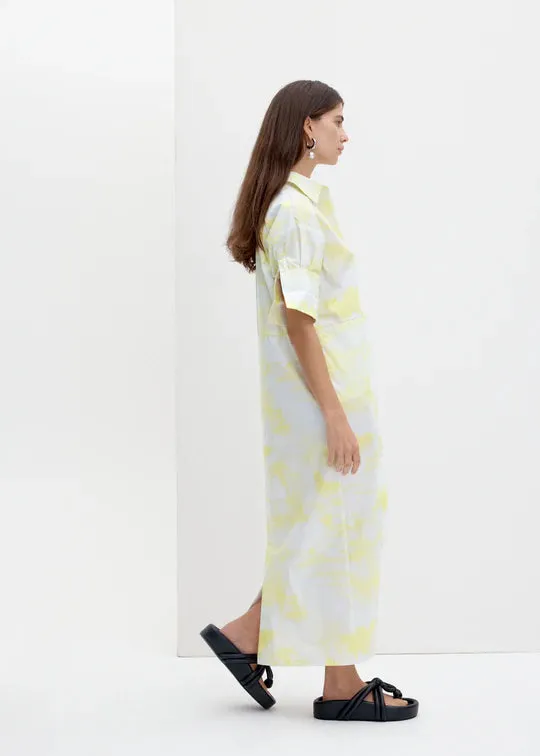 Missy Dress Cirrus Print Lemon