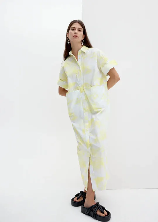 Missy Dress Cirrus Print Lemon