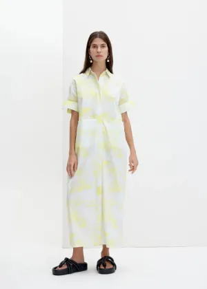 Missy Dress Cirrus Print Lemon