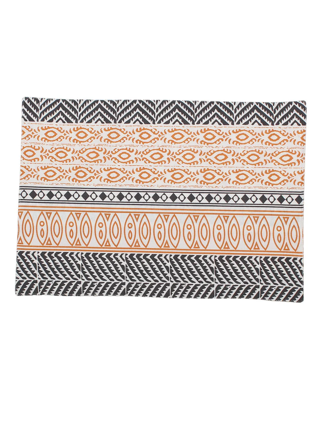 Nakshi - Set Of 4 Placemats (Orange)