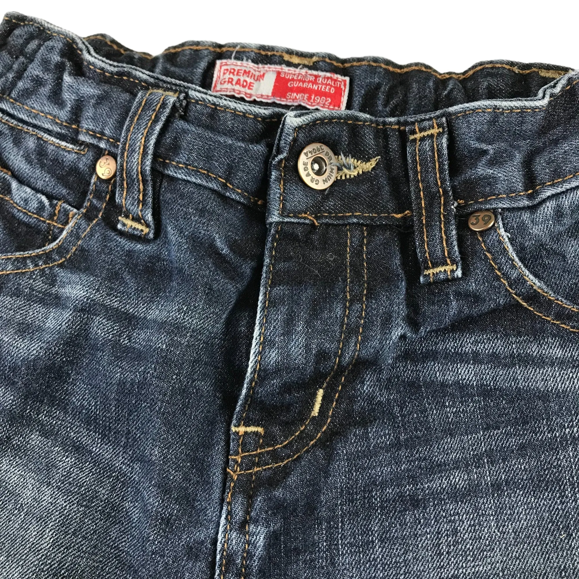 Next jeans 5 years dark blue stone wash effect cotton