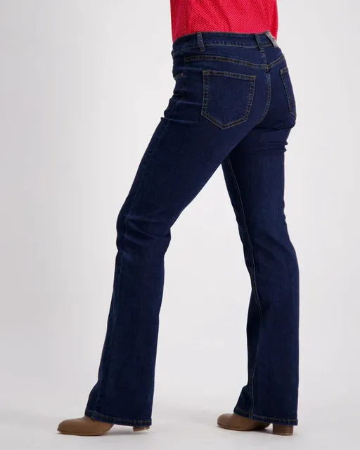 OBFilly 2.0 Dark Rinse Womens Jeans - Boot Cut