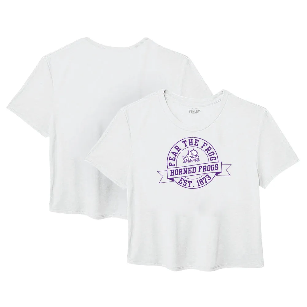 Official NCAA TCU Horned Frogs Womens Ideal Crop T-Shirt