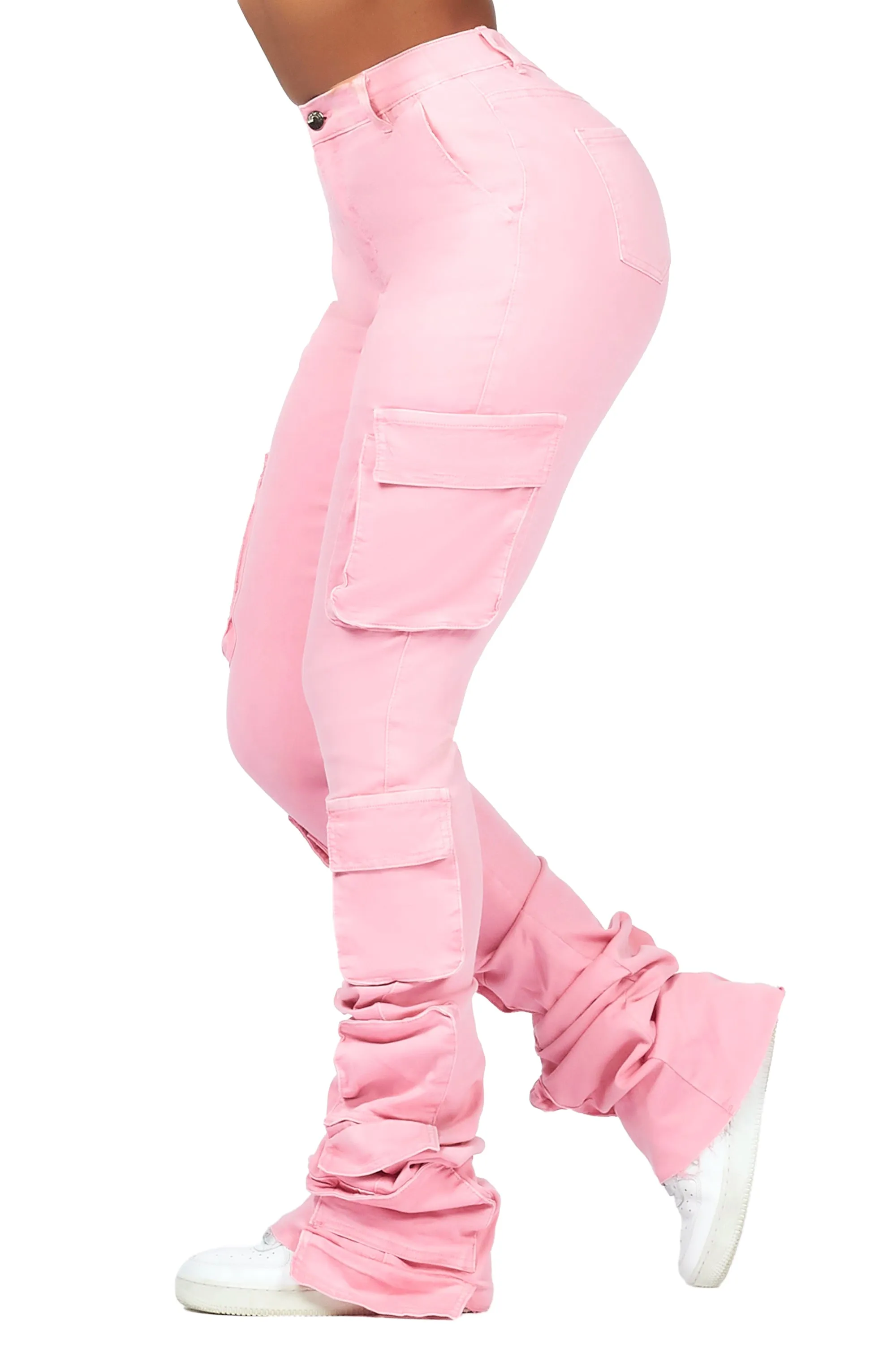 Phoebe Pink Super Stacked Jean