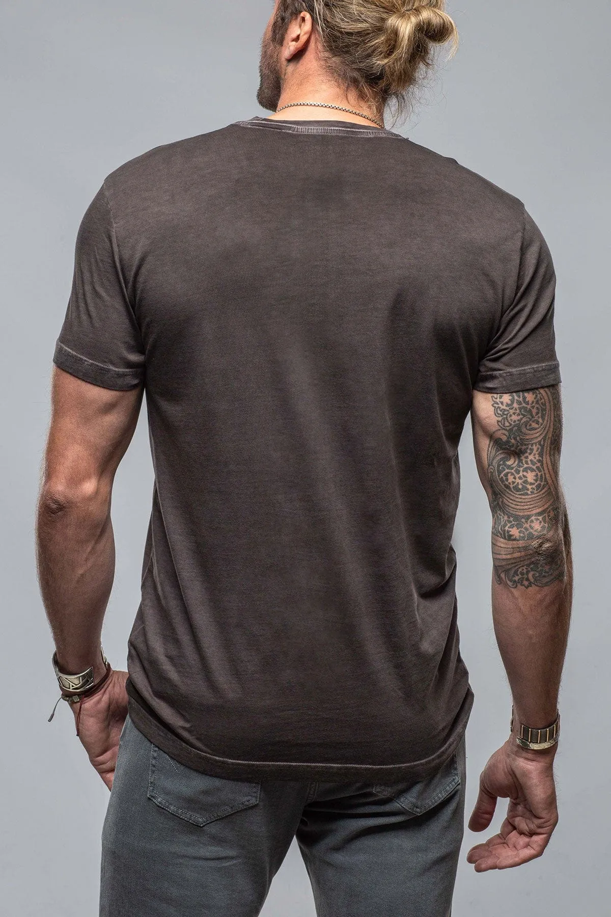 Pismo Cotton Tee In Basalt