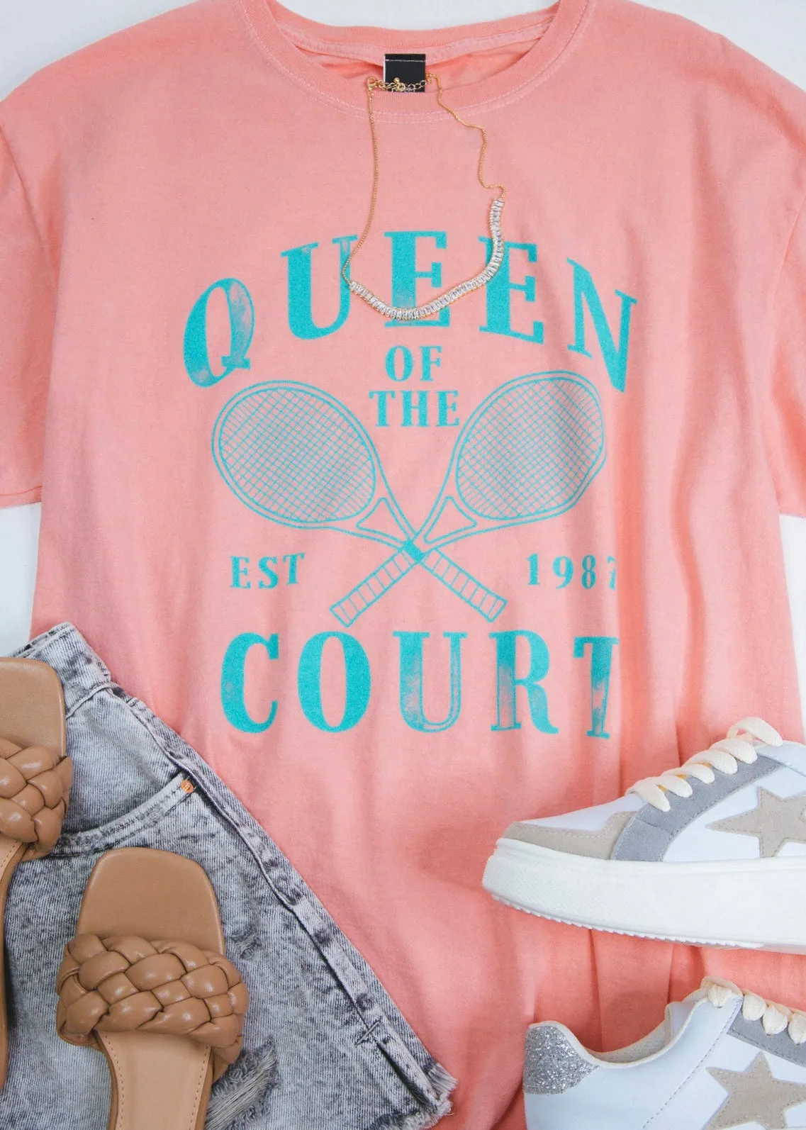 Queen of the Court Oversized Tee