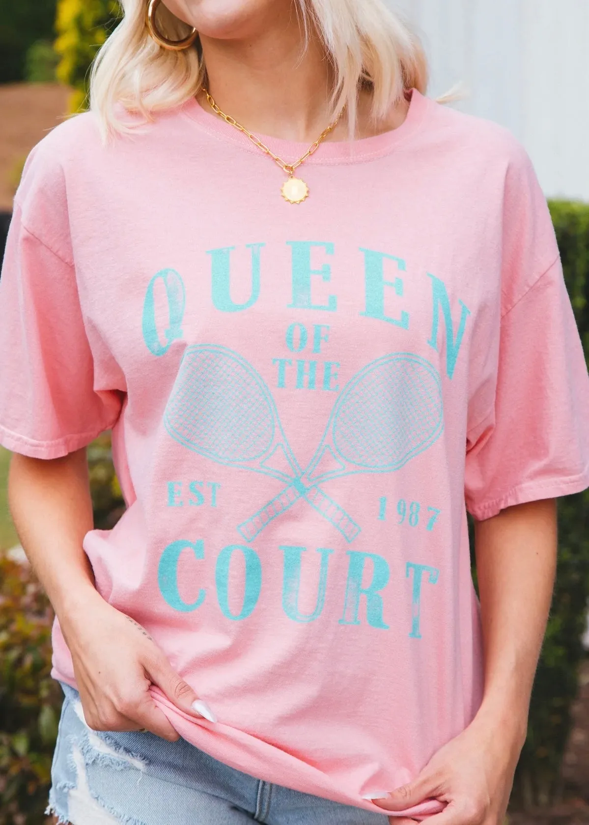 Queen of the Court Oversized Tee