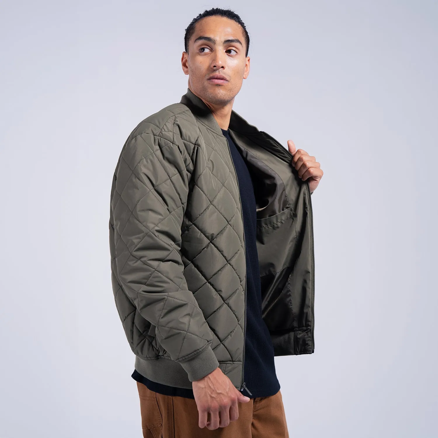 Quilted Bomber - Mens