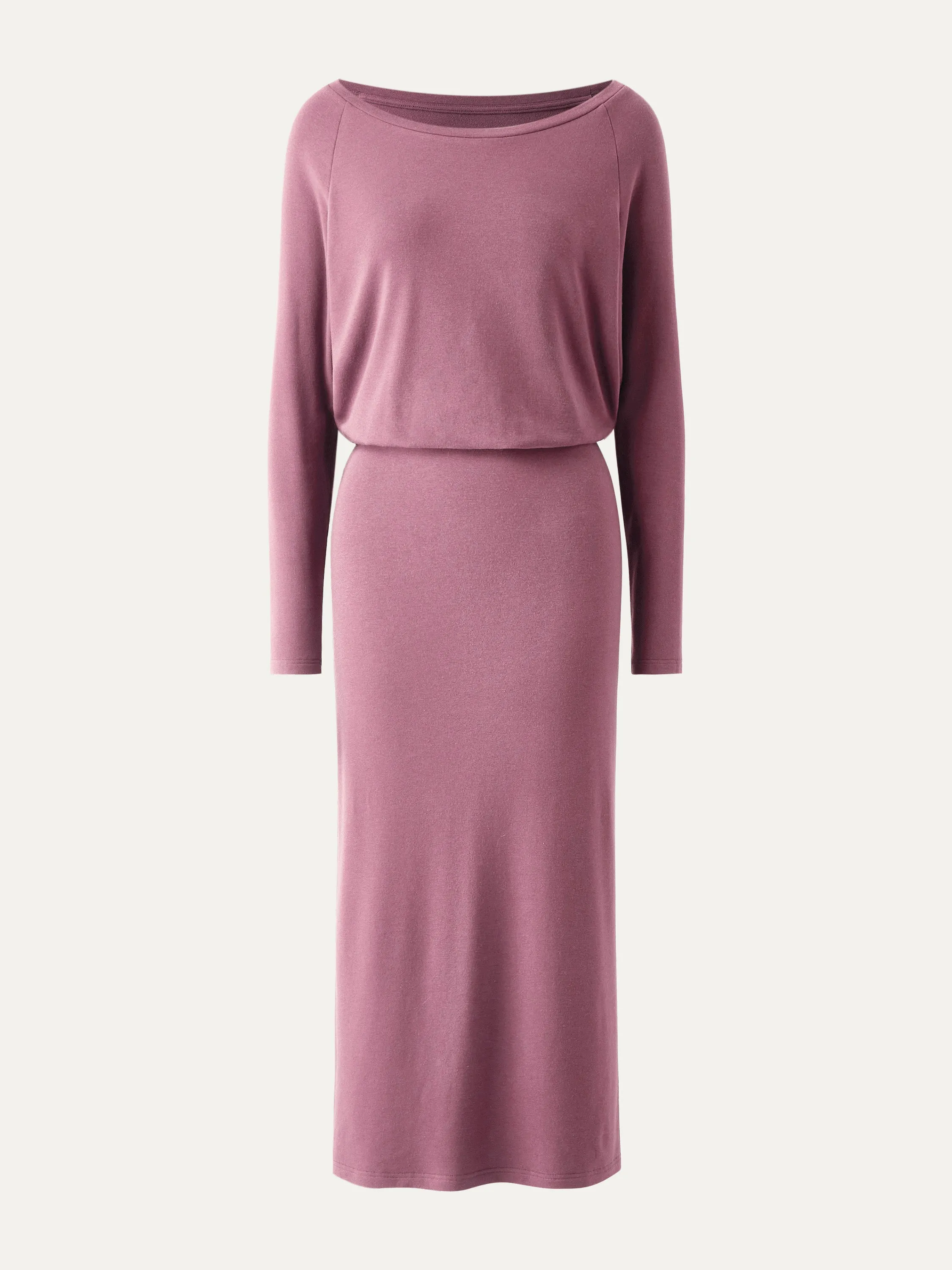 Relaxed Boatneck Midi Dress