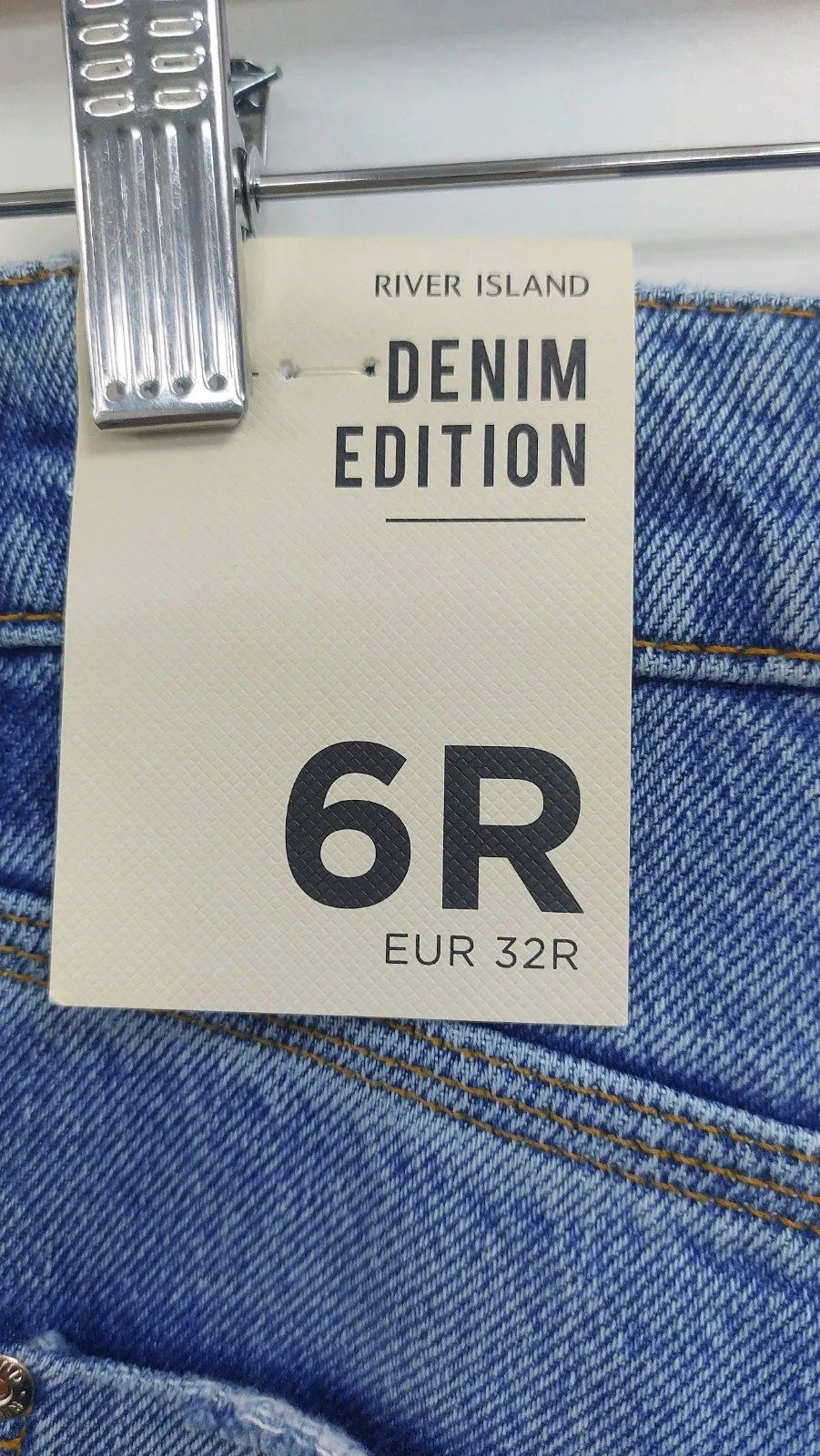 River Island Blue Denim Edition Jeans UK 6R