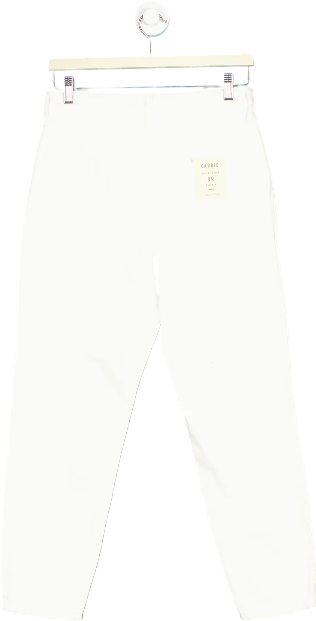 River Island White Carrie Denim Zone Jeans UK 8R