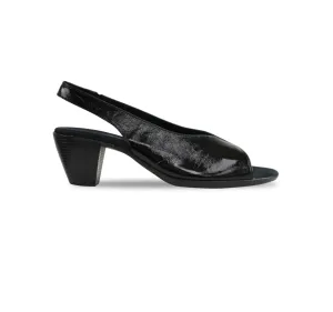 ROCHELLE-BLACK CRINKLE PATENT