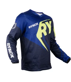 Rynox Switchback Neo Offroad Jersey (Blue Hi Viz Green)