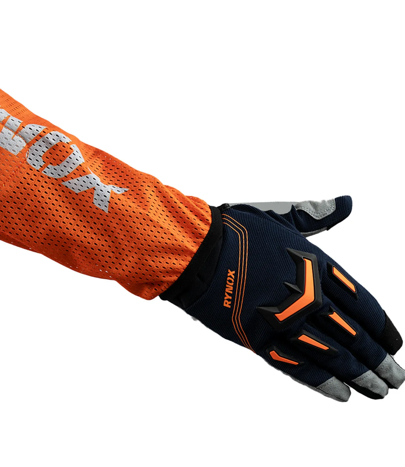 Rynox Switchback Neo Offroad Jersey (Hi Viz Orange Blue)